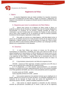 Reglamento de Peñas - Ayuntamiento de Azuqueca de Henares