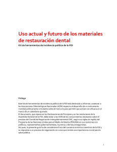 Uso actual y futuro de los materiales de restauración dental