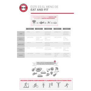 Conoce el Menú de Eat and Fit (-infografía-)