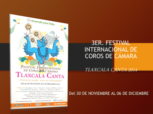 3ER. FESTIVAL INTERNACIONAL DE COROS DE CÁMARA