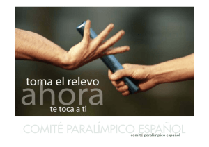 Toma el relevo - Comité Paralímpico Español
