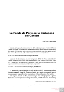 La Fonda de París en la Cartagena del Cantón