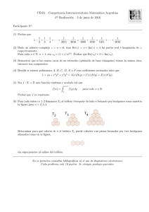 CIMA – Competencia Interuniversitaria Matemática Argentina 4ta