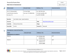 PPR-Directorio Comandancia de la Policia de Puerto Rico