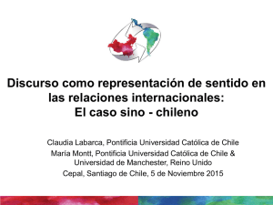 El caso sino - chileno - Comisión Económica para América Latina y