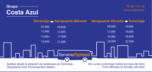 Aeropuerto Alicante - Autocares Costa Azul