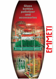 Glass bottles palletizer and accessories
