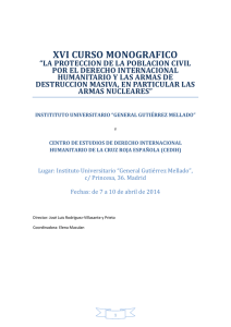 xvi curso monografico - Instituto Universitario General Gutiérrez