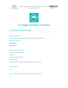 El Colegio de México (Colmex)