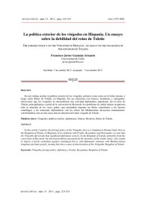 La política exterior de los visigodos en Hispania. Un ensayo sobre