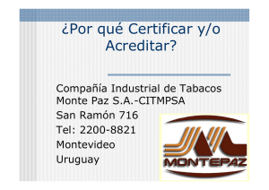 Cía. Industrial de Tabacos Monte Paz S.A