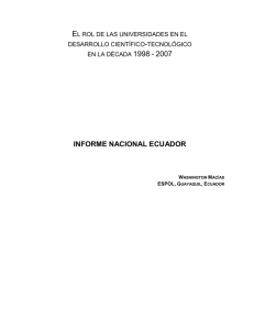 informe nacional ecuador