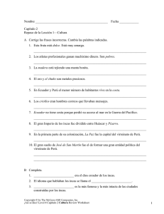 Cultura Review Worksheet - McGraw Hill Higher Education