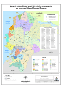 9 mapa ecuador estaciones hidrologicas en operacion