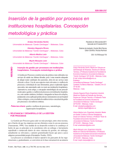 Inserción de la gestión por procesos en instituciones hospitalarias