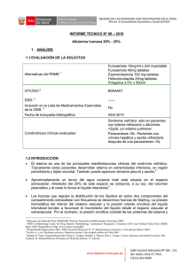 INFORME TECNICO Nº 08 – 2010 Albúmina - Digemid