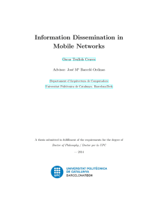 Information Dissemination in Mobile Networks