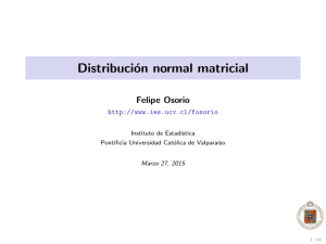 Distribución normal matricial
