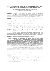 Ley N° 1851 - Dirección General de Rentas Dirección General de