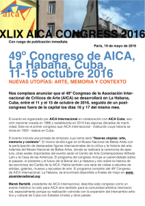 49º Congreso de AICA, La Habana, Cuba, 11