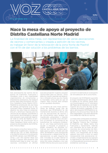 Nace la mesa de apoyo al proyecto de Distrito Castellana Norte