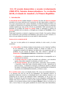 12.2. El sexenio democrático o sexenio revolucionario (1868