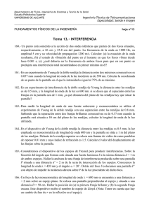 Tema 13.- INTERFERENCIA - RUA