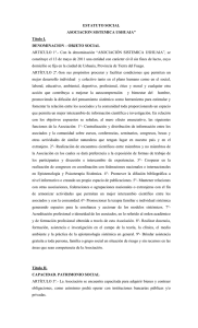 Estatuto Social - Asociación Sistémica Ushuaia