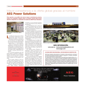 Oferta Global : AEG Power Solutions