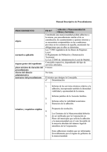 Manual Descriptivo de Procedimientos PROCEDIMIENTO PD 017