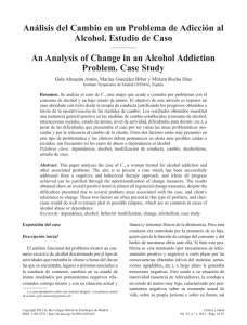 Análisis del Cambio en un Problema de Adicción al Alcohol. Estudio