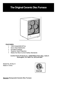 The Original Ceramic Disc Furnace - World Marketing of America, Inc.