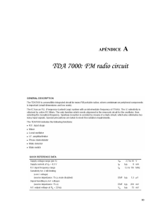 TDA 7000: FM radio circuit