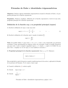 Fórmulas de Euler e identidades trigonométricas