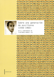 Sobre una generación de escritores (1936
