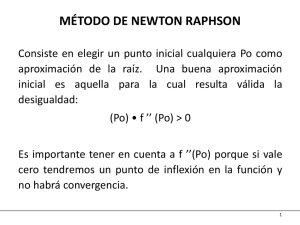 MÉTODO DE NEWTON RAPHSON