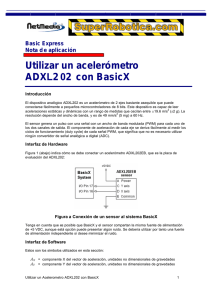 Utilizar un acelerómetro ADXL202 con BasicX