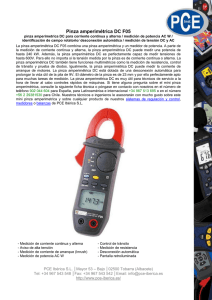 Pinza amperimétrica DC F05