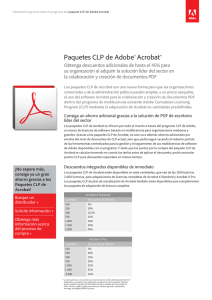 Paquetes CLP de Adobe® Acrobat®