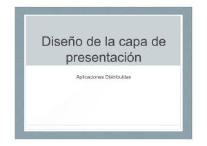 Diseño de la capa de presentación