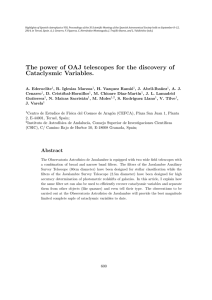 The power of OAJ telescopes for the discovery of Cataclysmic