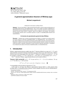 A general approximation theorem of Whitney type