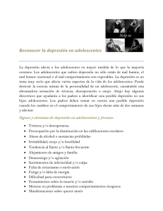 Recognizing Depression in Teens (Spanish)