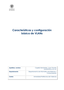 Características y configuración básica de VLANs