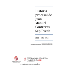Historia procesal de Juan Manuel Contreras
