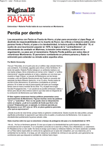Entrevista a Roberto Perdía, Página