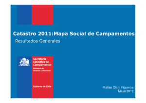 Catastro 2011:Mapa Social de Campamentos