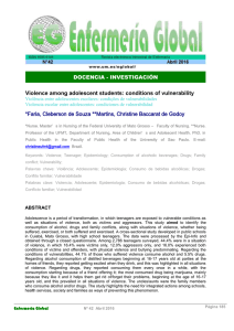 Violence among adolescent students: conditions of vulnerability