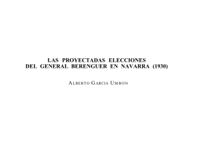 Las proyectadas elecciones del General Berenguer en Navarra (1930)