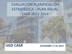 planificación estratégica casr - Complejo Asistencial Dr. Sotero del Rio